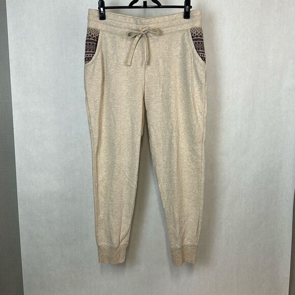 Aerie Knit Joggers Sz Large Cream Sweater Knit Pocket Detail - Picture 1 of 8